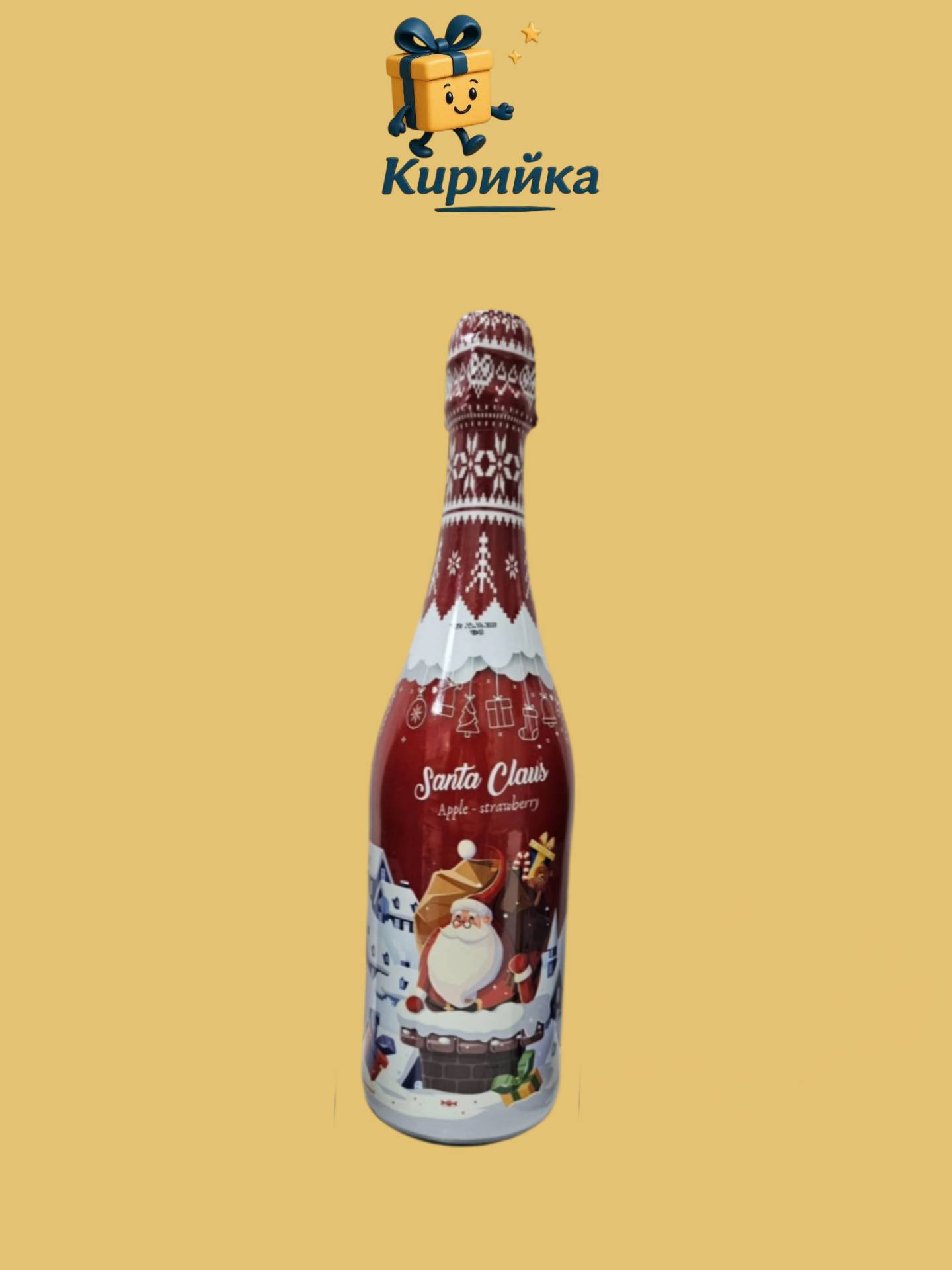 Детско шампанско Дисни герой / ДЯДО КОЛЕДА ЯБЪЛКА / 0.75 л 0.75